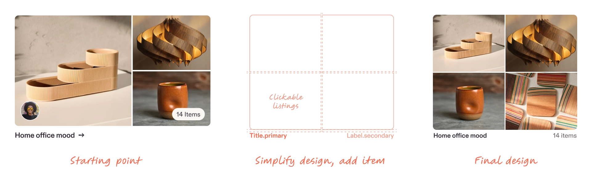 Collections design evolution