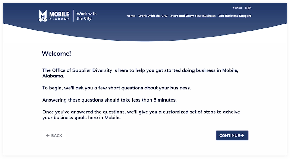 Quick start onboarding UI
