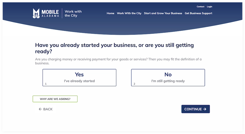 Quick start onboarding UI