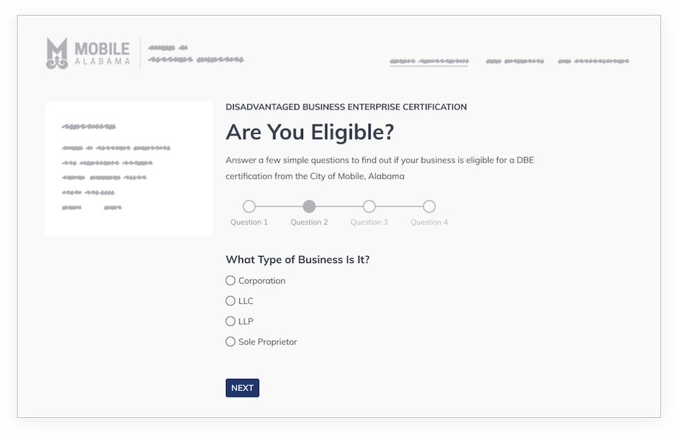 Quick start onboarding wireframe